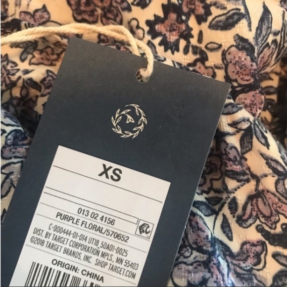 Universal Threads Women’s Floral Print Long Sleeve Blouse Size XS NEW WITH TAGS - Picture 3 of 5